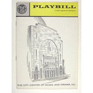 New York City Ballet Playbill January 1961 Swan Lake Violette Verdy Tschaikovsky